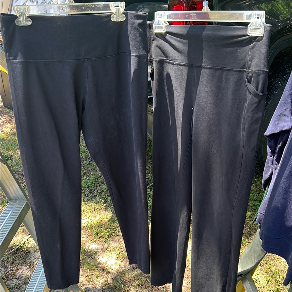 RBX Black Performance Leggings Full-Length Athletic Wear